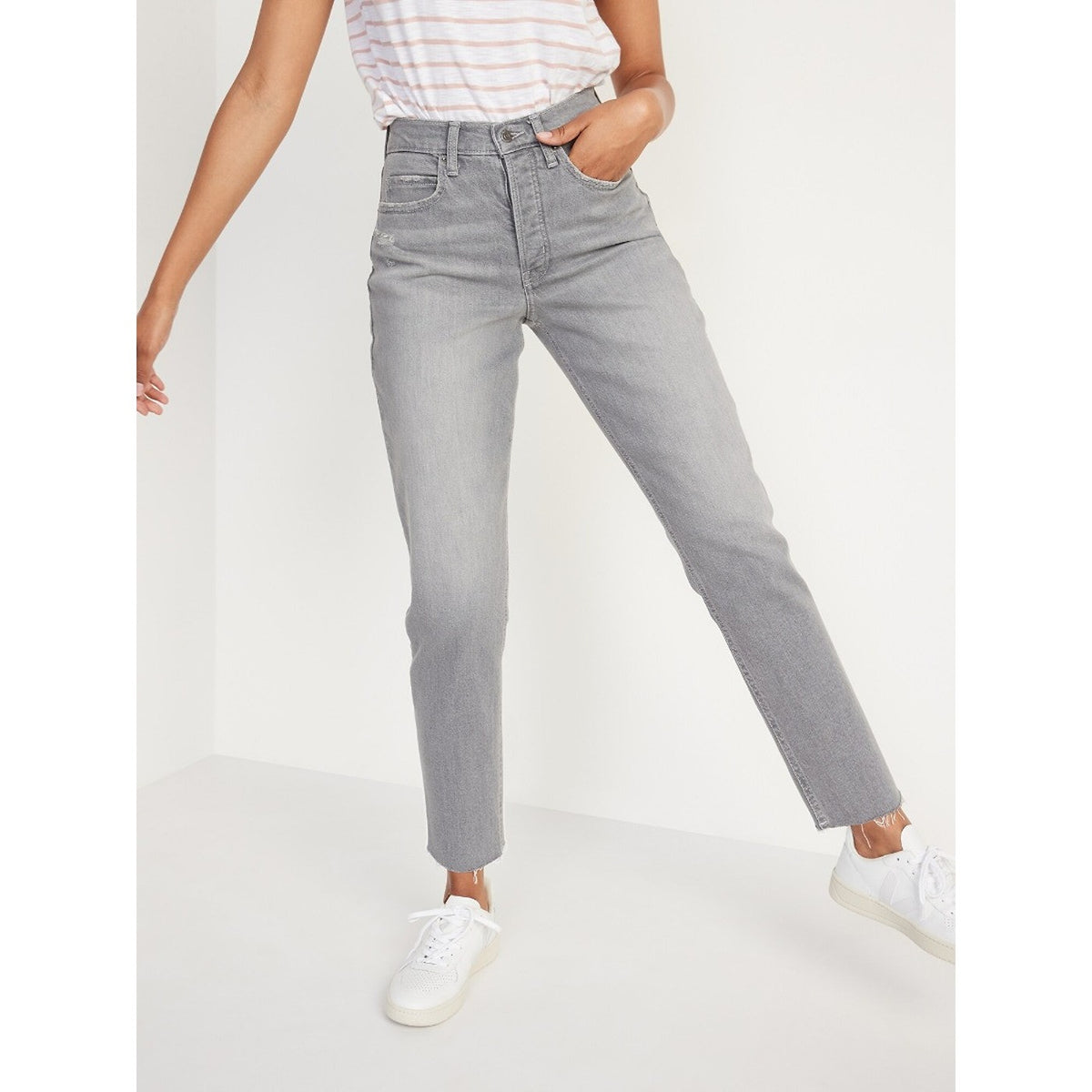 ON Grey Mom High Waist Jeans | Montivo Pakistan