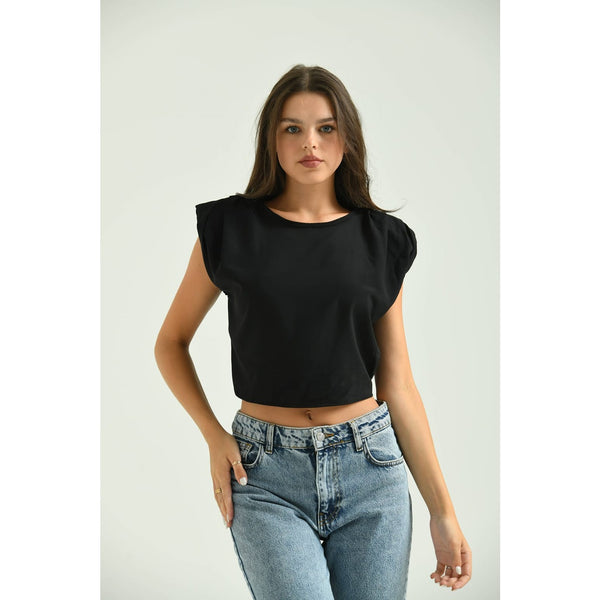 Black Sleeveless Top | Montivo Pakistan