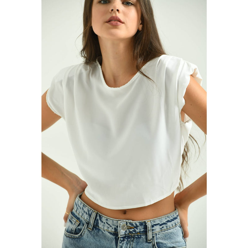 White Sleeveless Top | Montivo Pakistan