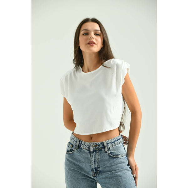 White Sleeveless Top | Montivo Pakistan