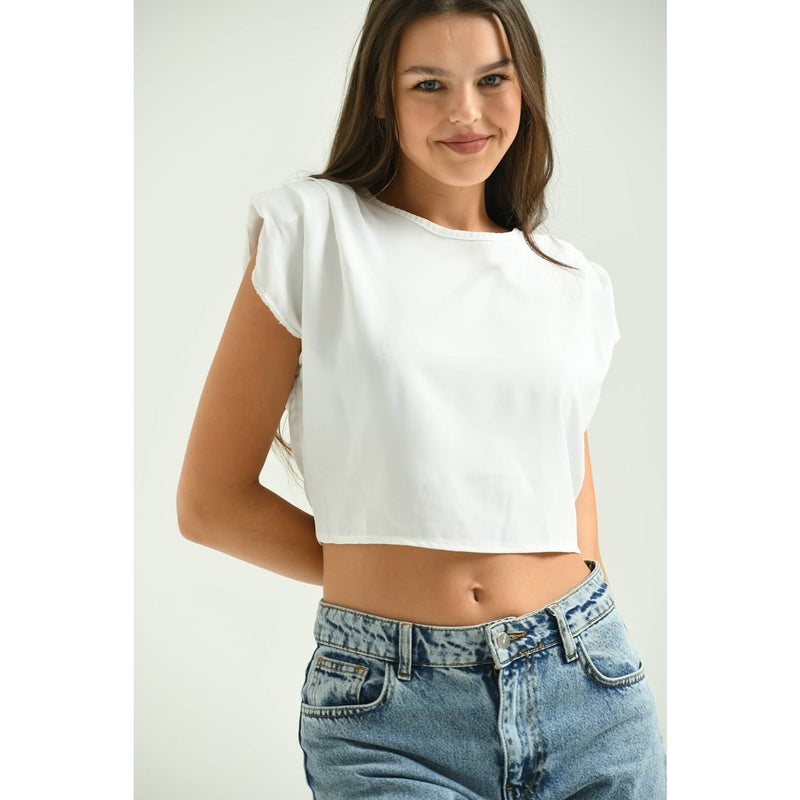 White Sleeveless Top | Montivo Pakistan