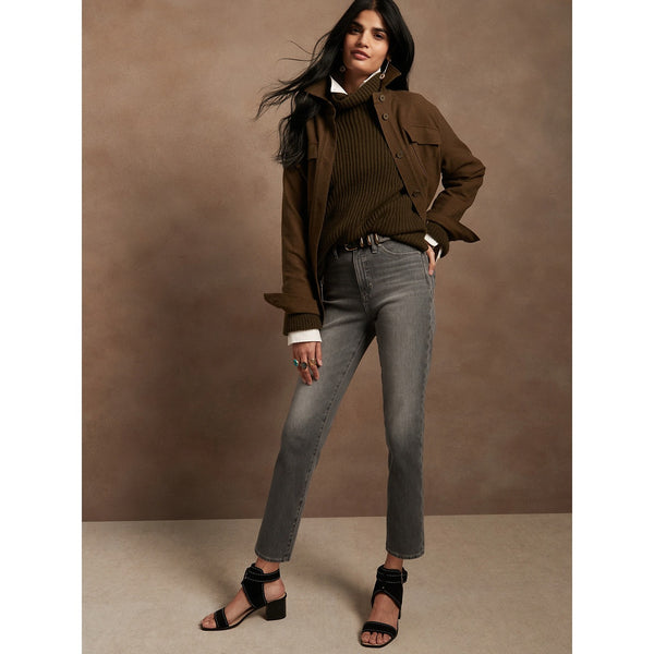 BR High Rise Slim Grey Jeans | Montivo Pakistan
