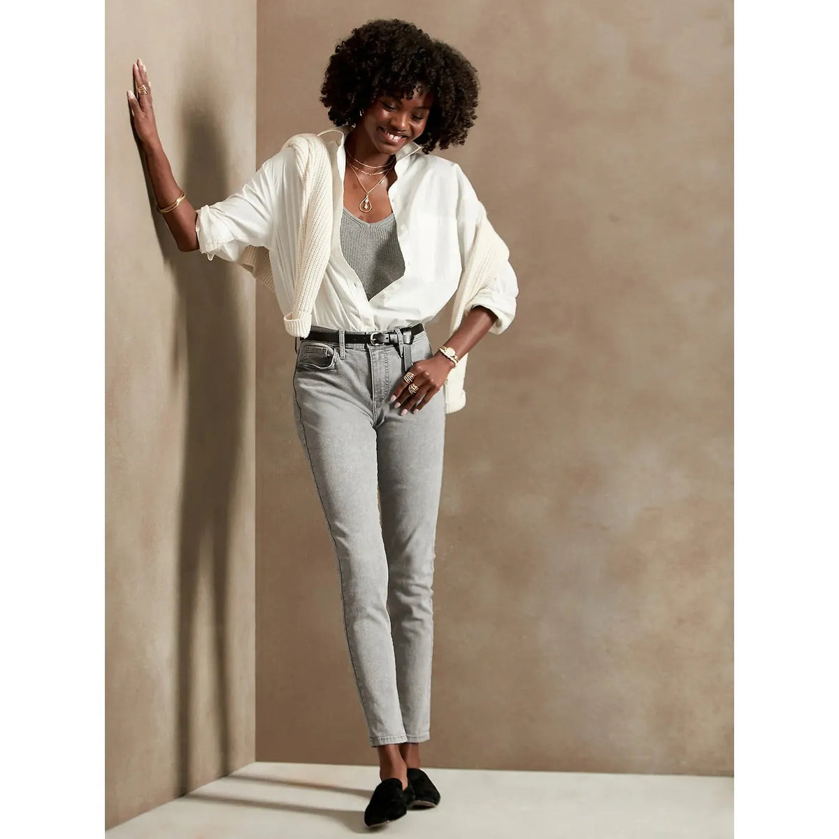 BR Mid Rise Grey Wash Skinny Jeans | Montivo Pakistan