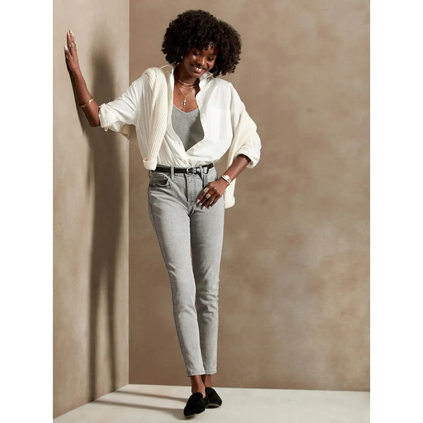 BR Mid Rise Grey Wash Skinny Jeans | Montivo Pakistan