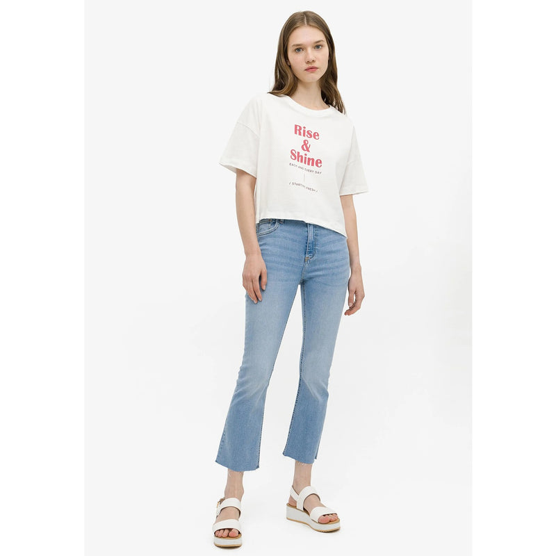 TFSI Cropped Flare Jeans | Montivo Pakistan