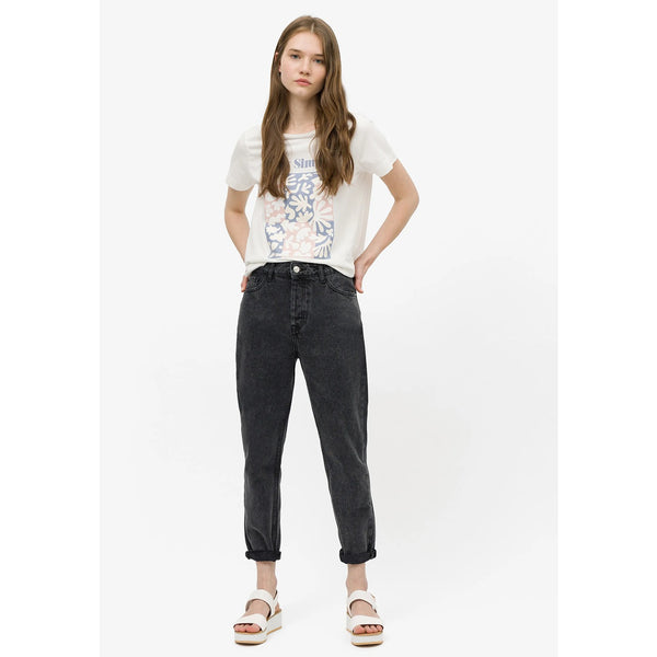 TFSI Charcoal Mom Fit Jeans | Montivo Pakistan