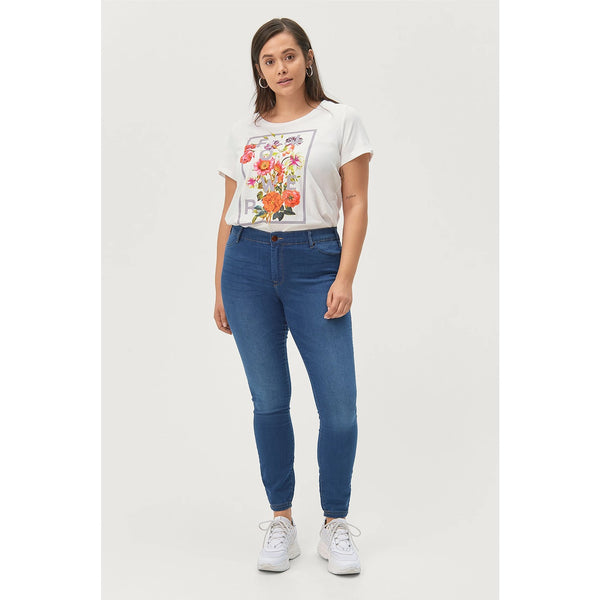 Zizzi Long Mid Blue Jeggings | Montivo Pakistan