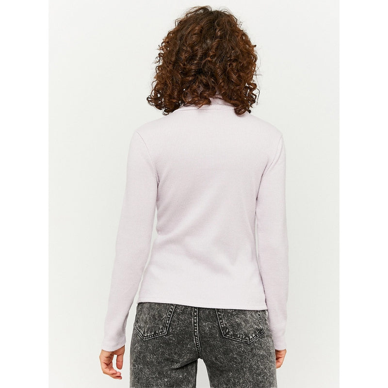 TW Lilac Roll Neck Ribbed Top | Montivo Pakistan