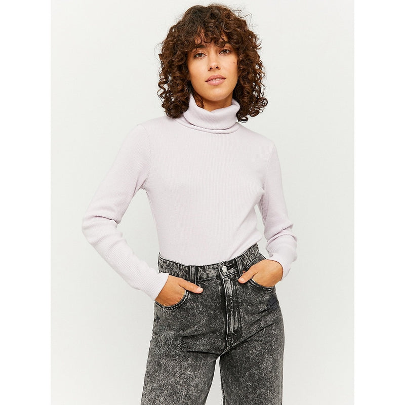 TW Lilac Roll Neck Ribbed Top | Montivo Pakistan