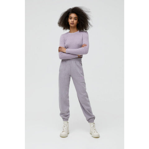 PB Embroidered STWD Lilac sweatpants | Montivo Pakistan