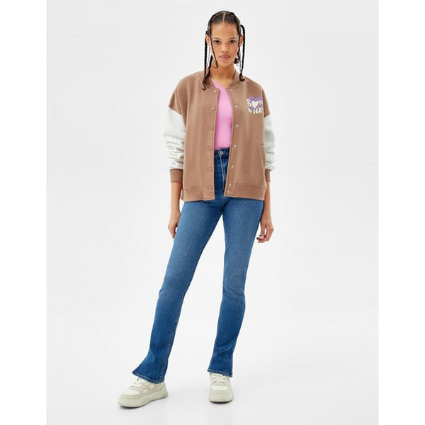 BSK Oversized Camel Bomber Jacket | Montivo Pakistan