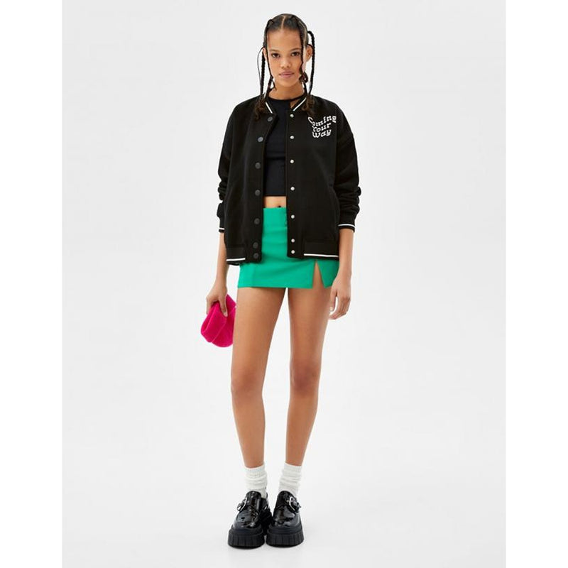 BSK Oversized Black Bomber Jacket | Montivo Pakistan