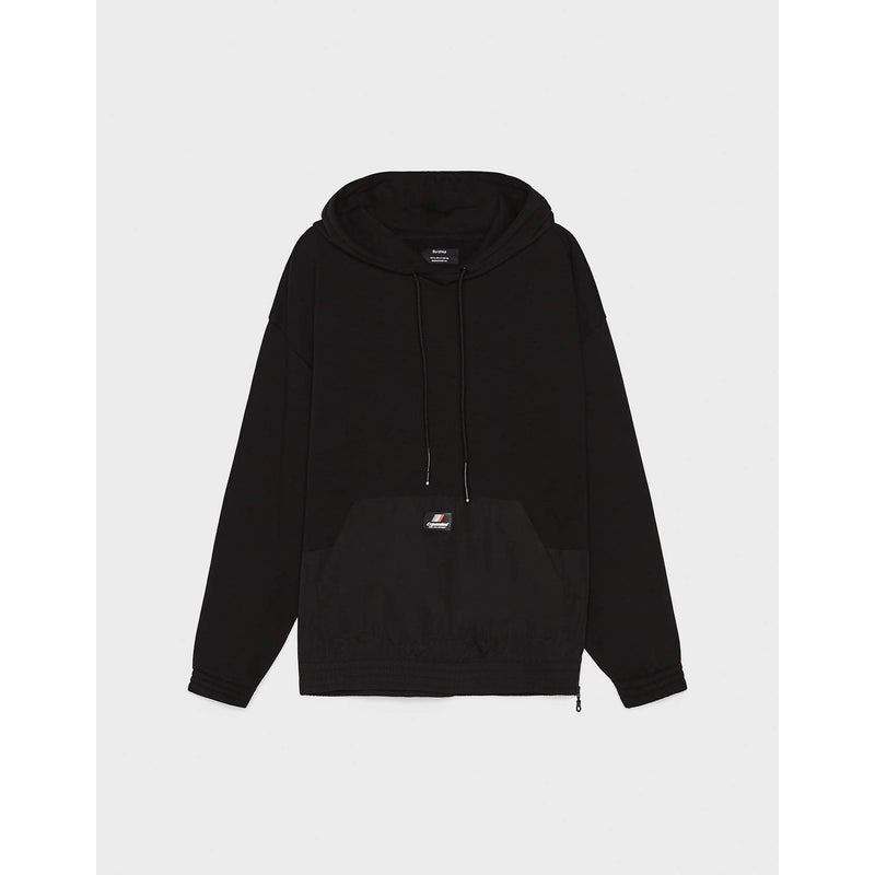 BSK Black Sweatshirt with Side Zipper | Montivo Pakistan