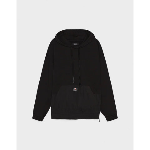 BSK Black Sweatshirt with Side Zipper | Montivo Pakistan