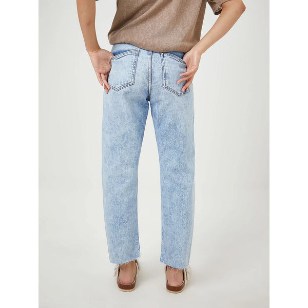 GRGE Light Blue Denim Cropped Jeans | Montivo Pakistan