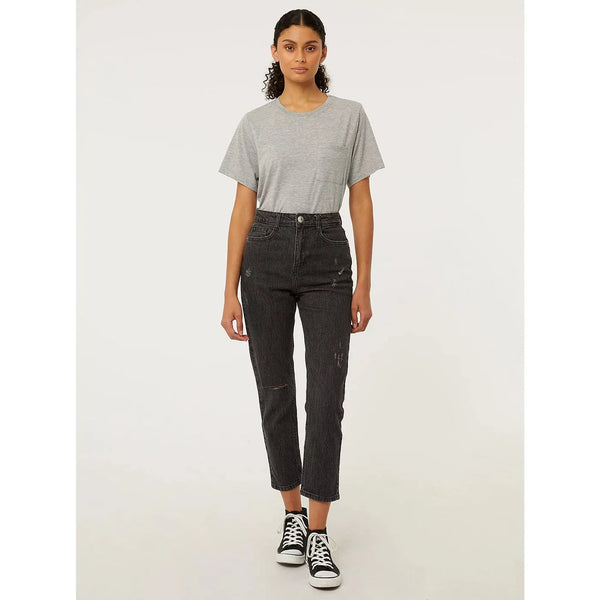 GRGE Black High Rise Jeans | Montivo Pakistan