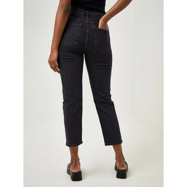 GRGE Black High Rise Straight Jeans | Montivo Pakistan