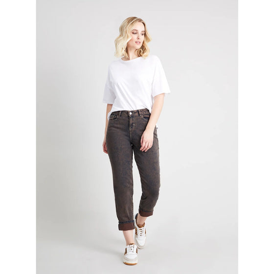 Rustic Brown Girlfriend Jeans | Montivo Pakistan