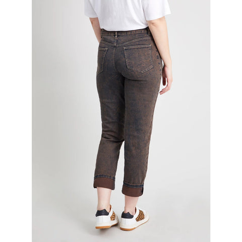 Rustic Brown Girlfriend Jeans | Montivo Pakistan