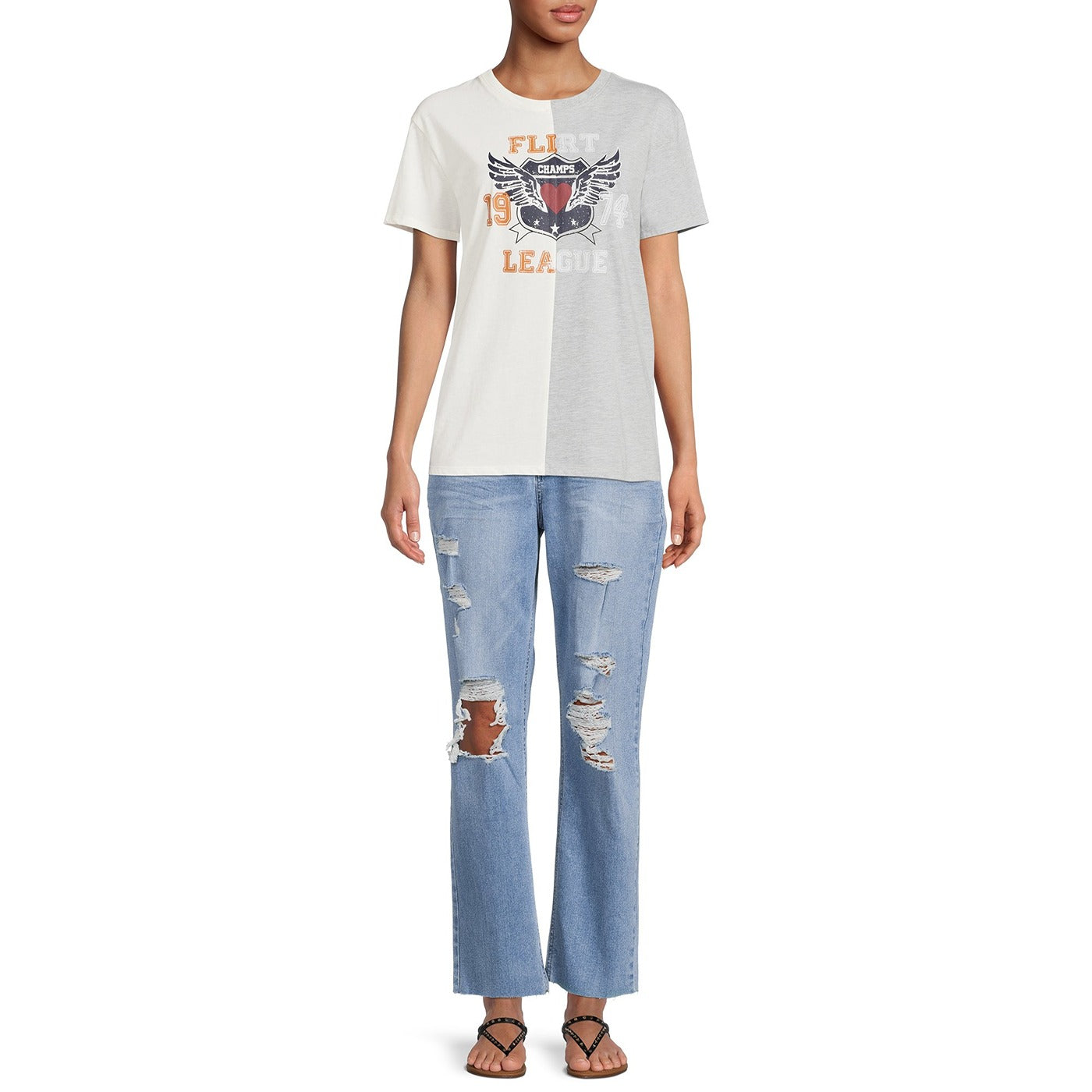 NB Light Blue Ripped Jeans | Montivo Pakistan