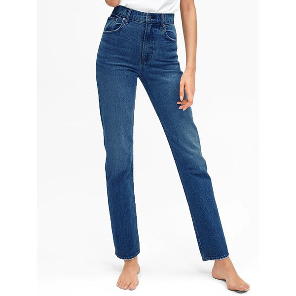 GRGE High Wasted Straight Leg Jeans | Montivo Pakistan