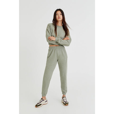 PB Cropped STWD Green Sweatshirt | Montivo Pakistan