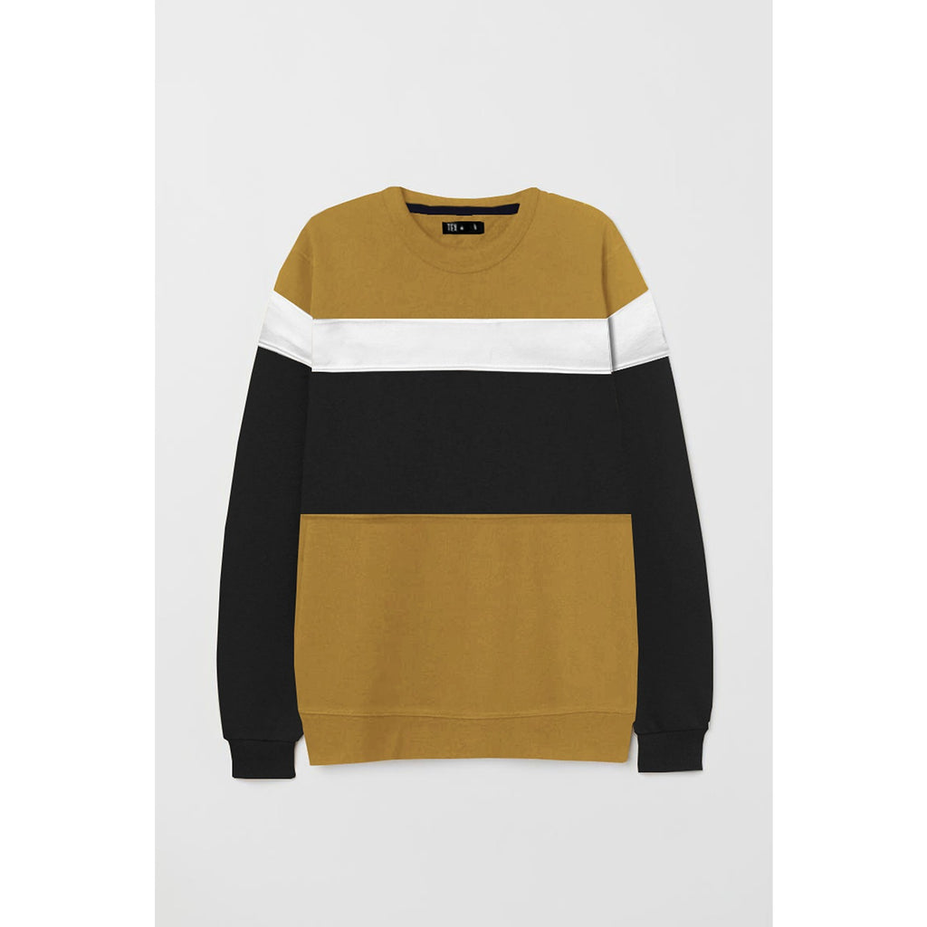 TX Colour Block Gold Sweatshirt | Montivo Pakistan
