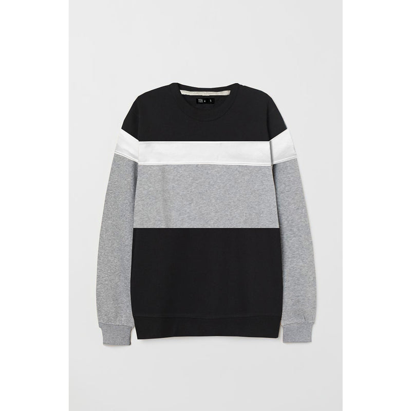 TX Colour Block Black Sweatshirt | Montivo Pakistan