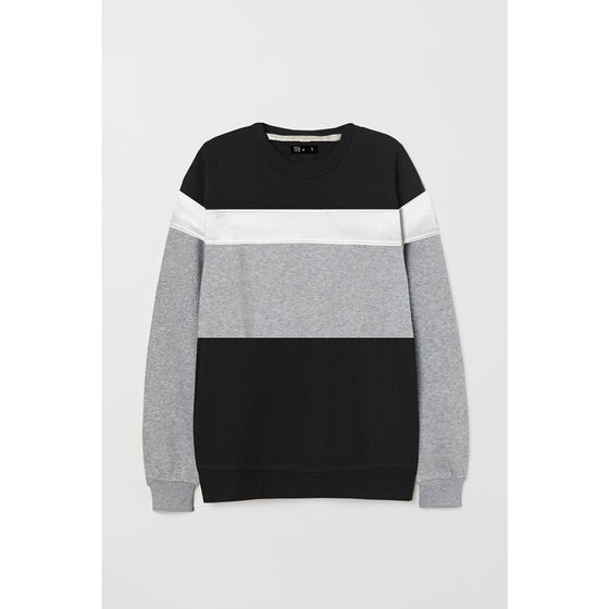 TX Colour Block Black Sweatshirt | Montivo Pakistan