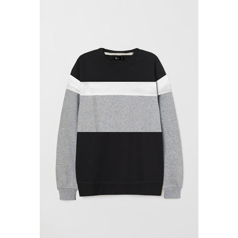 TX Colour Block Black Sweatshirt | Montivo Pakistan