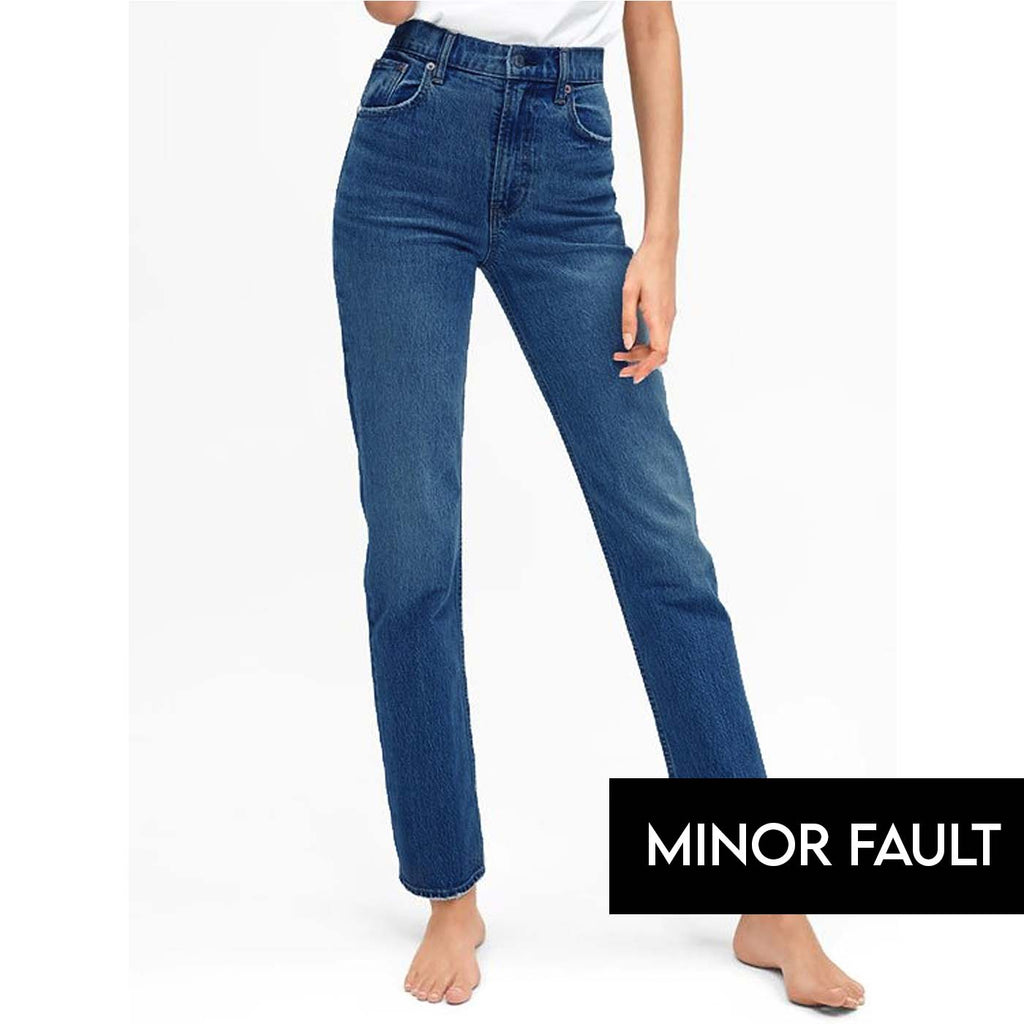 Minor Fault High Wasted Straight Leg Jeans | Montivo Pakistan