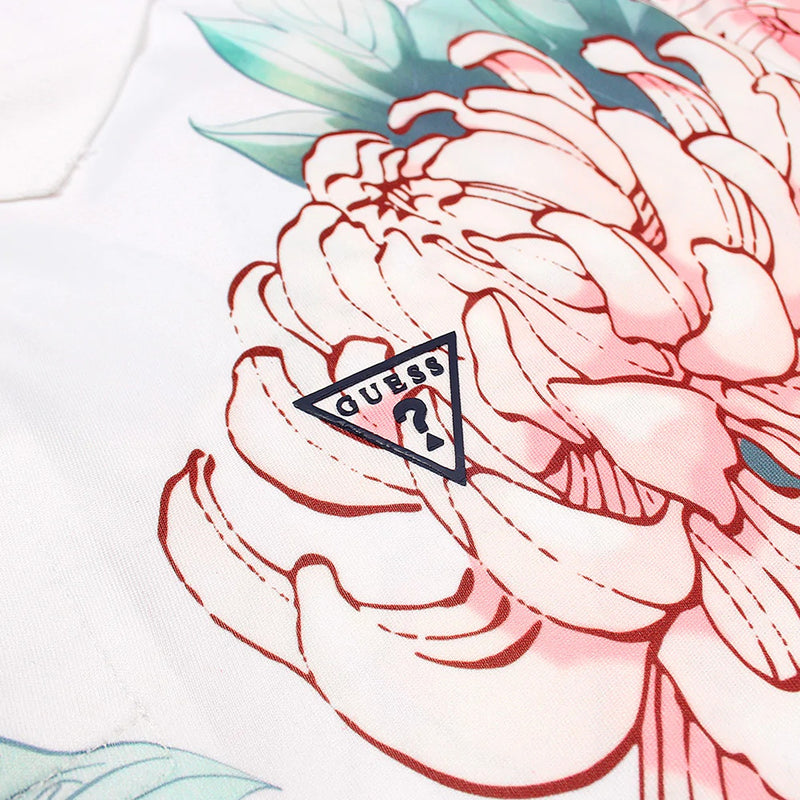 Guess White Floral Polo | Montivo Pakistan