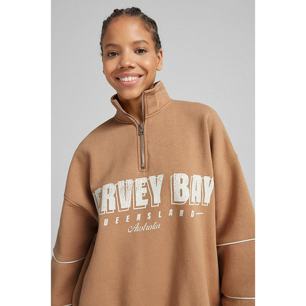 BSK Oversized Half Zip Sweat | Montivo Pakistan