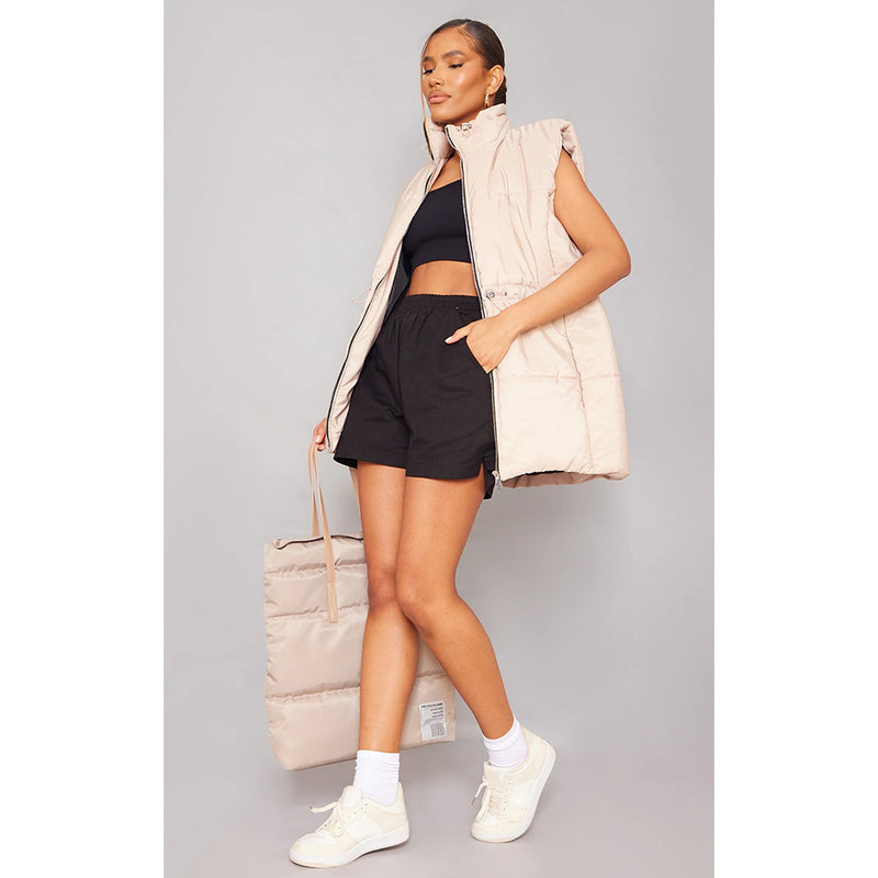 Beige Pocket Front Toggle Waist Jacket | Montivo Pakistan