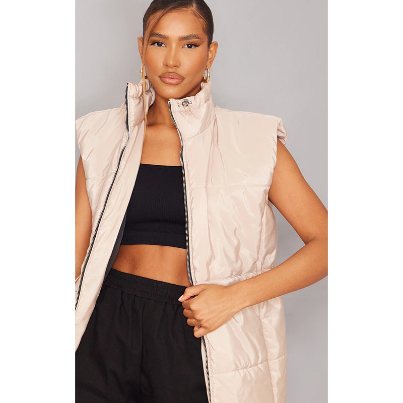 Beige Pocket Front Toggle Waist Jacket | Montivo Pakistan