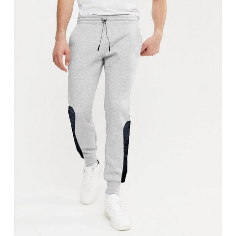 Grey Fleece Joggers with Reflector Panel | Montivo Pakistan