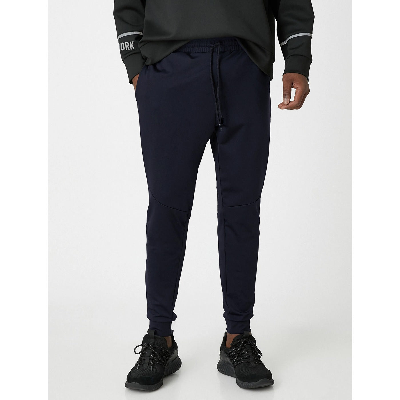 Navy Plain Sports Joggers | Montivo Pakistan