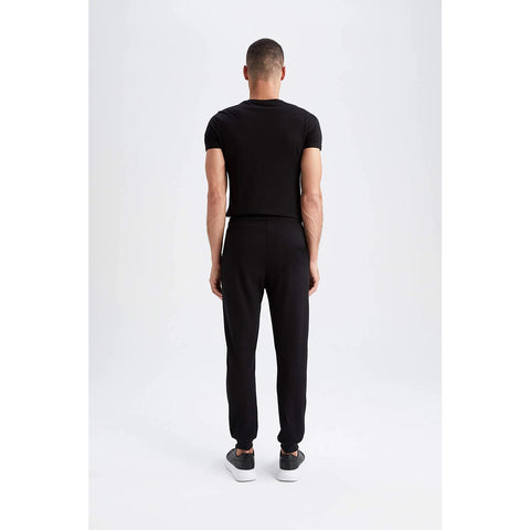 Black Fleece Joggers with Reflector Panel | Montivo Pakistan