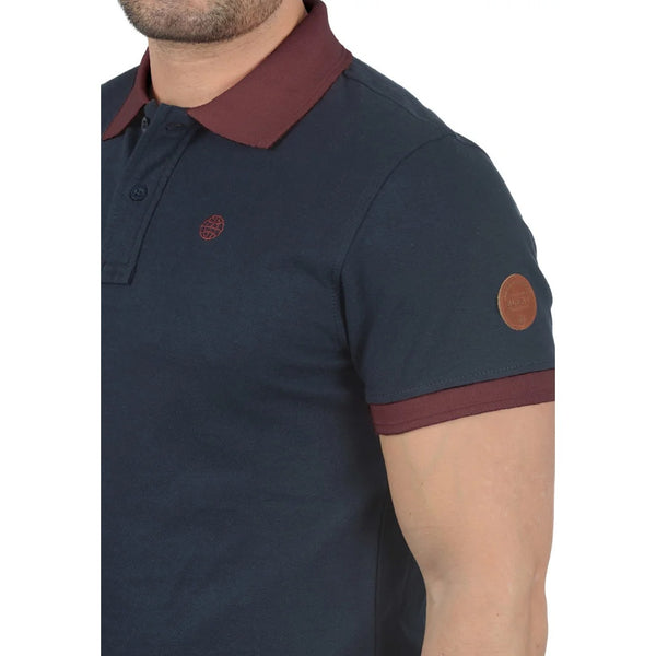 BLND Navy Ribbed Polo | Montivo Pakistan