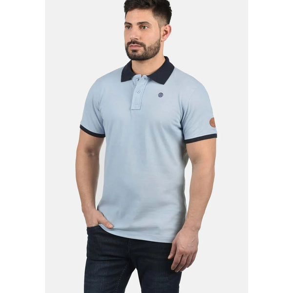 BLND Light Blue Ribbed Polo | Montivo Pakistan