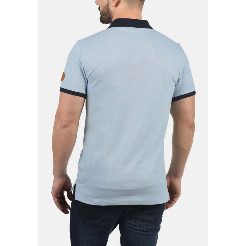 BLND Light Blue Ribbed Polo | Montivo Pakistan