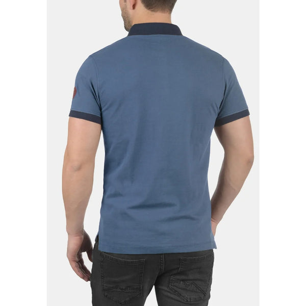 BLND Blue Ribbed Polo | Montivo Pakistan