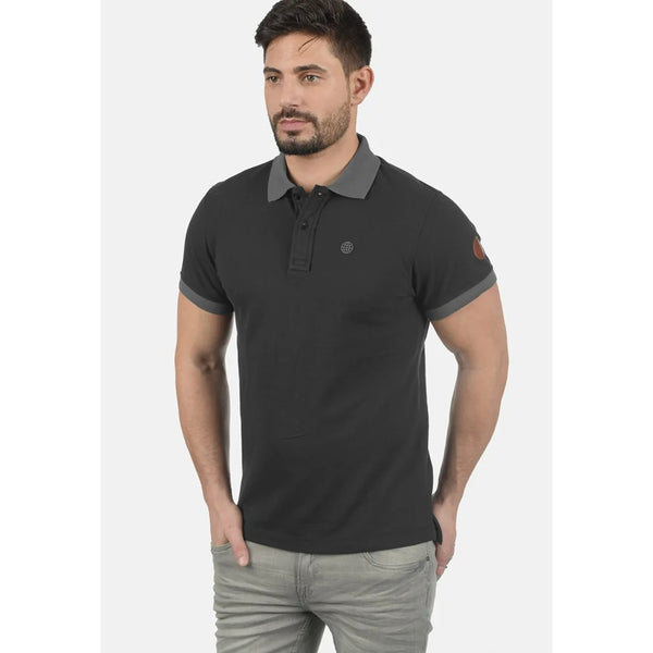 BLND Black Ribbed Polo | Montivo Pakistan