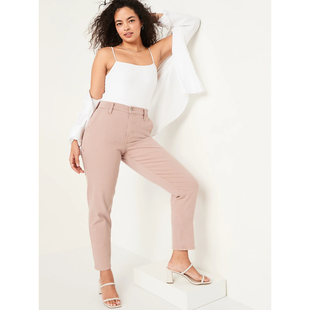 ON Curvy Extra High Button-Fly Peach Jeans | Montivo Pakistan