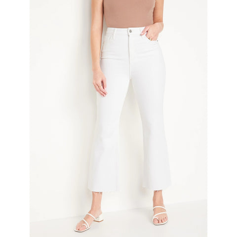 ON High Waist White Flare Jeans | Montivo Pakistan