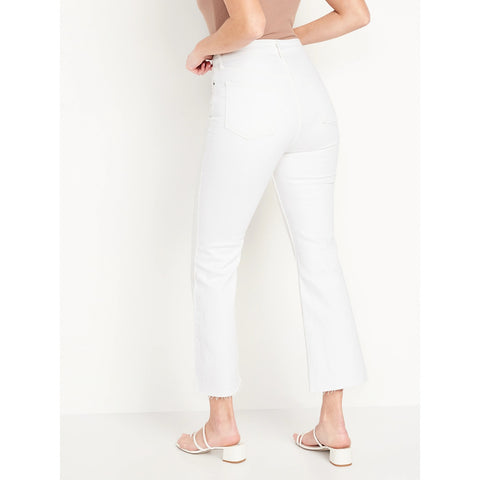 ON High Waist White Flare Jeans | Montivo Pakistan