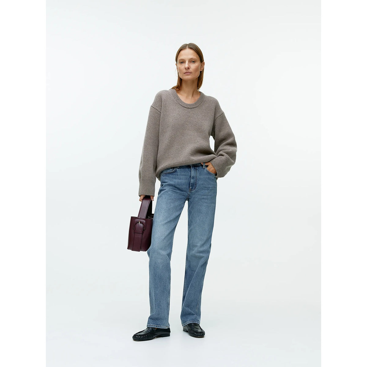 Arket Straight Leg Mid Blue Jeans | Montivo Pakistan