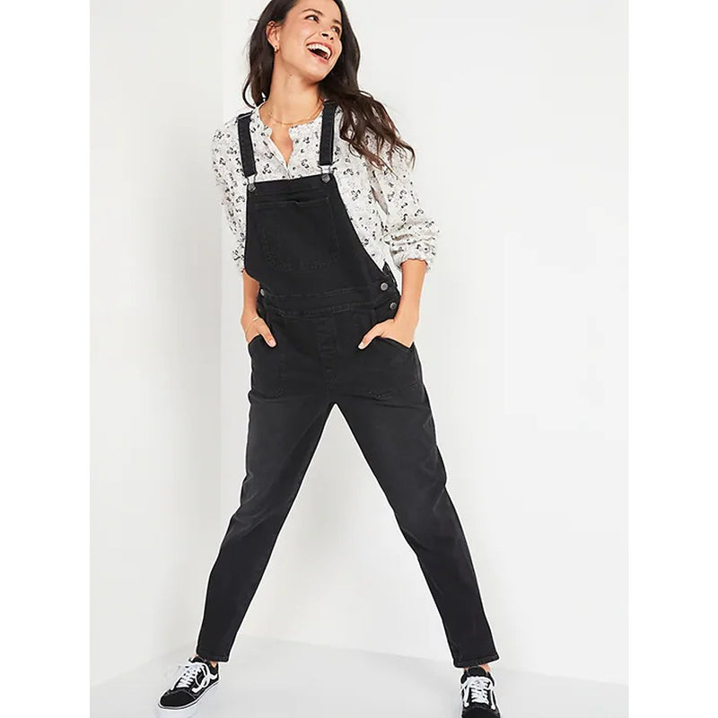 ON Black Straight Jumpsuit Overalls | Montivo Pakistan