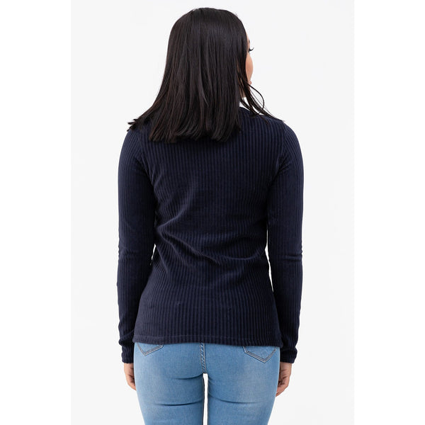 Navy Corduroy Blouse | Montivo Pakistan