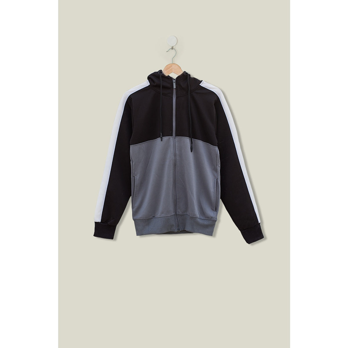 Colour Block Sports Hooded Zipper | Montivo Pakistan